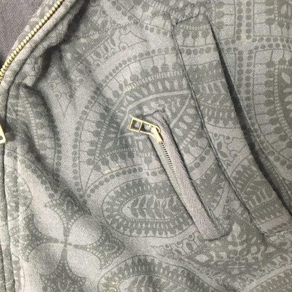 quicksilver Sweater hooded zip men's size grey - Picture 6 of 6